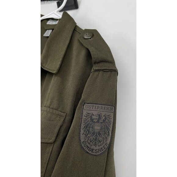 Gmund 1993 Osterreich Bundesheer Military Green Jacket Shirt M/L Schardinger - Picture 2 of 6